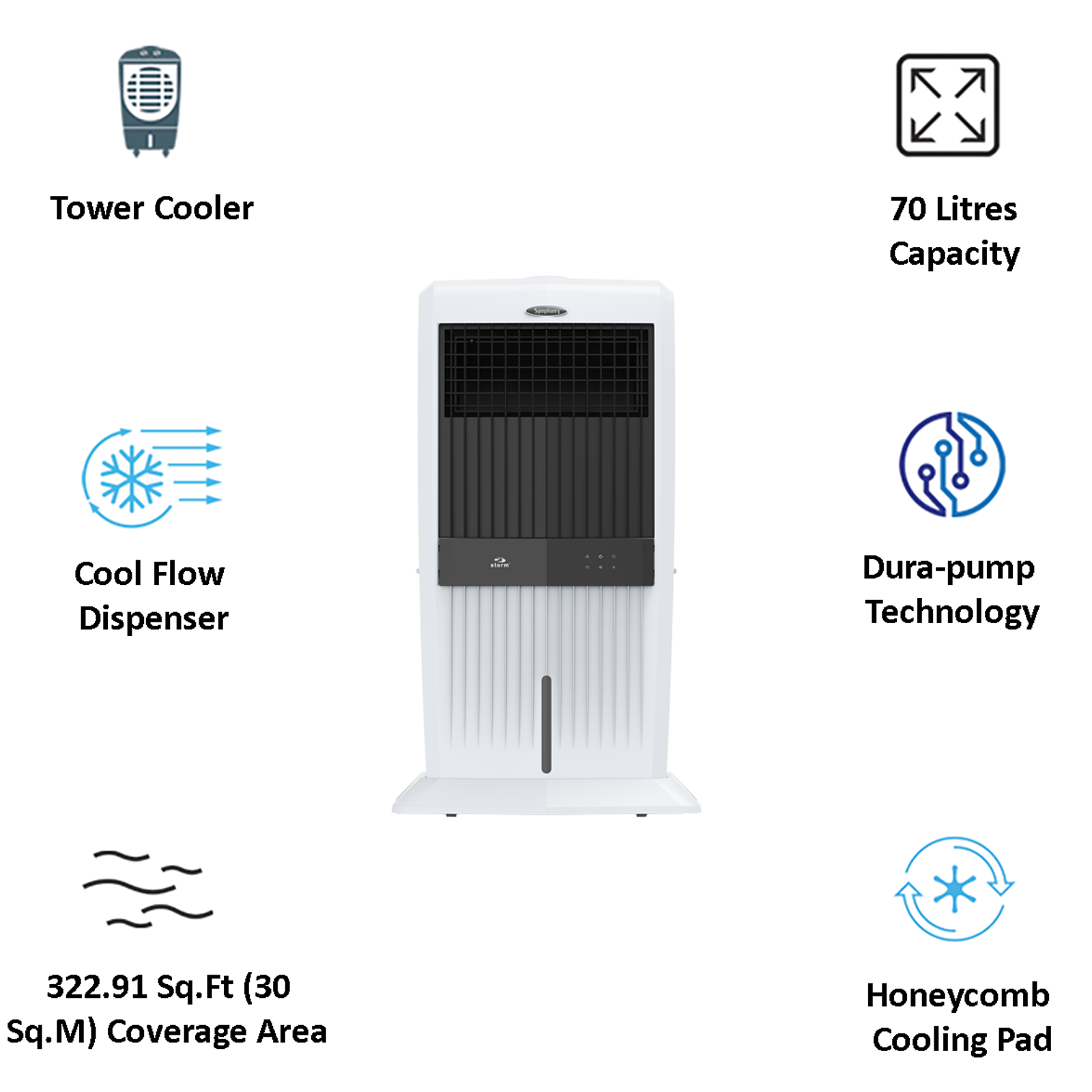 Buy Symphony Storm I Litres Desert Air Cooler I Pure Technology